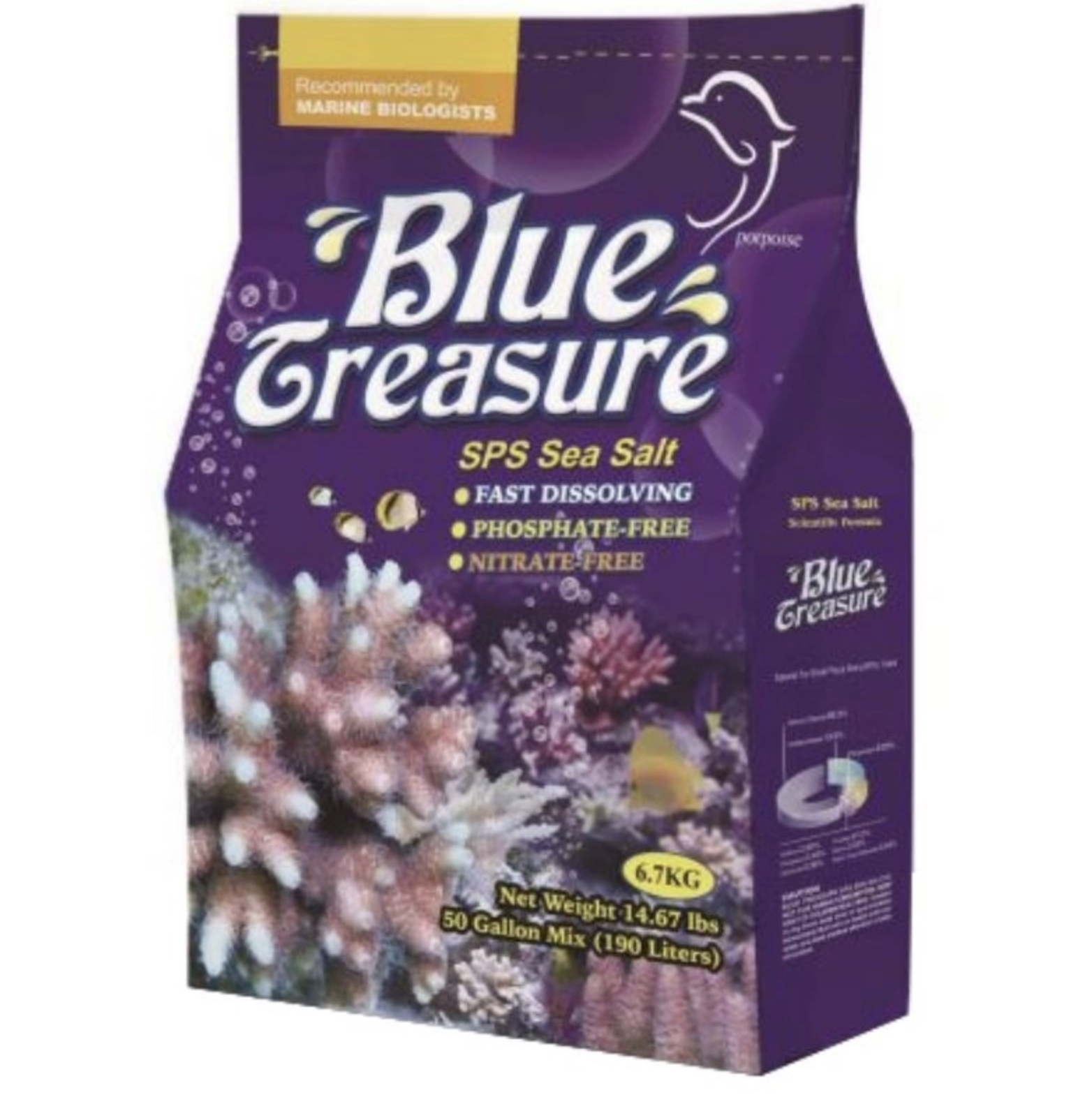 MUỐI BIỂN BLUE TREASURE SPS SEA SALT 6.7 KG