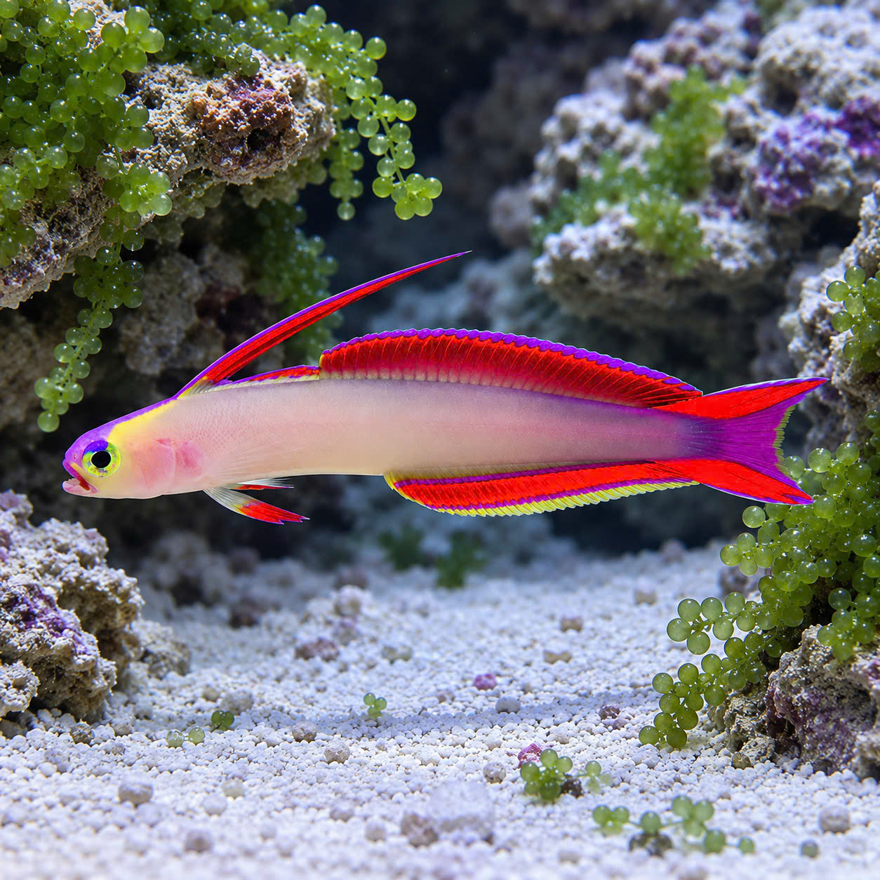 CÁ BỐNG CỜ TÍM (PURPLE FIREFISH)